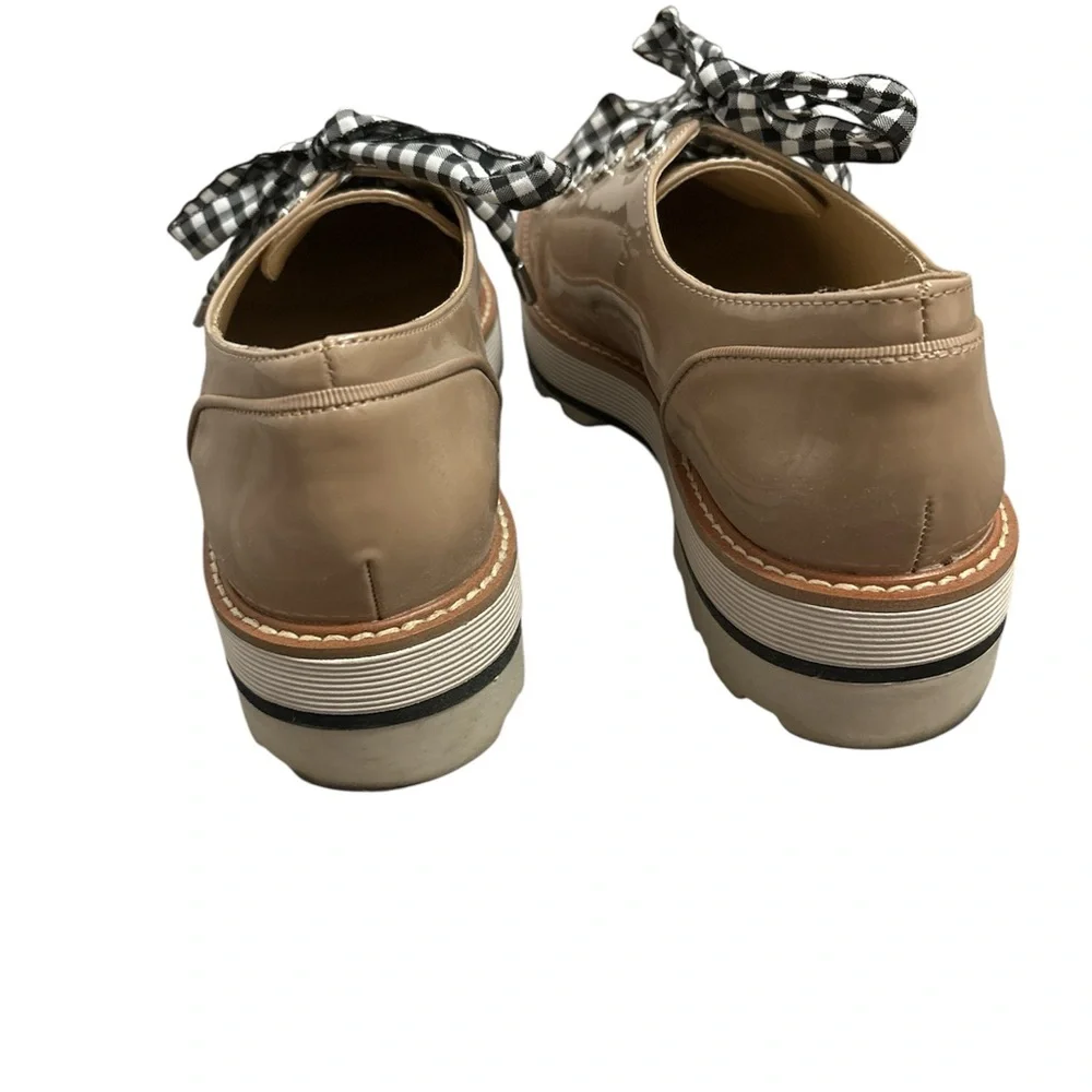 Zara Tan Women's Shoes with Checkered Laces